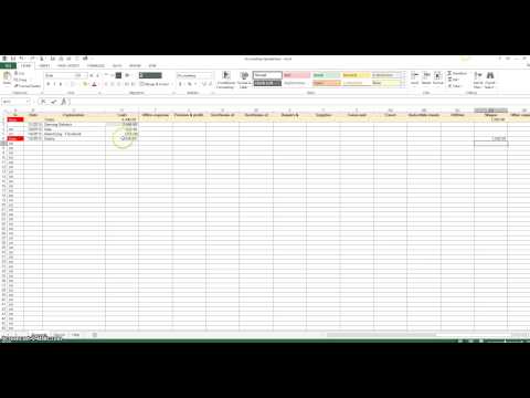 Simple Accounting Spreadsheet