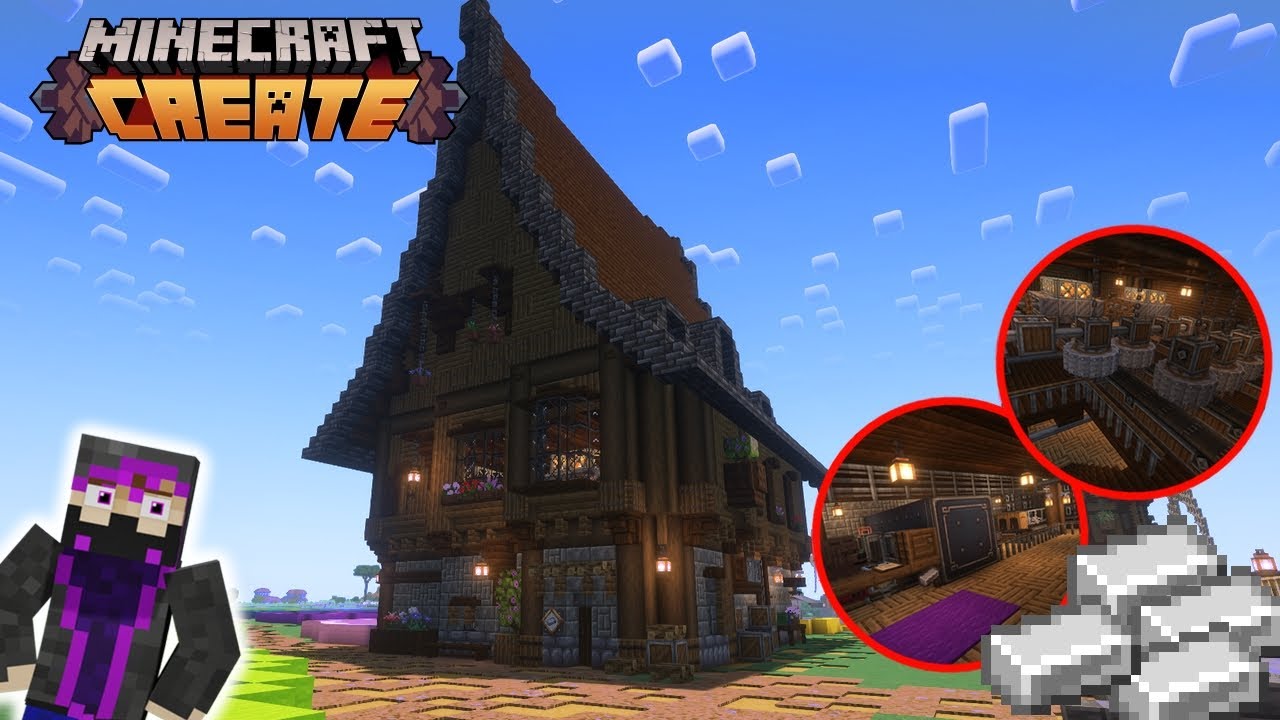 Upgraded Iron Farm & Display Boards! | Minecraft Create Forever World ...
