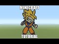 Minecraft Pixel Art Tutorial - Super Saiyan Goku