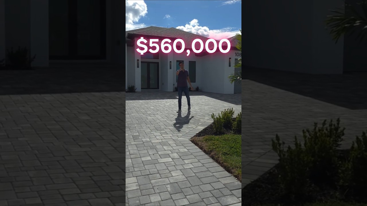 Tour rápido: Casa NUEVA en Cape Coral | 4 cuartos + 3 baños + Triple Lote y Piscina