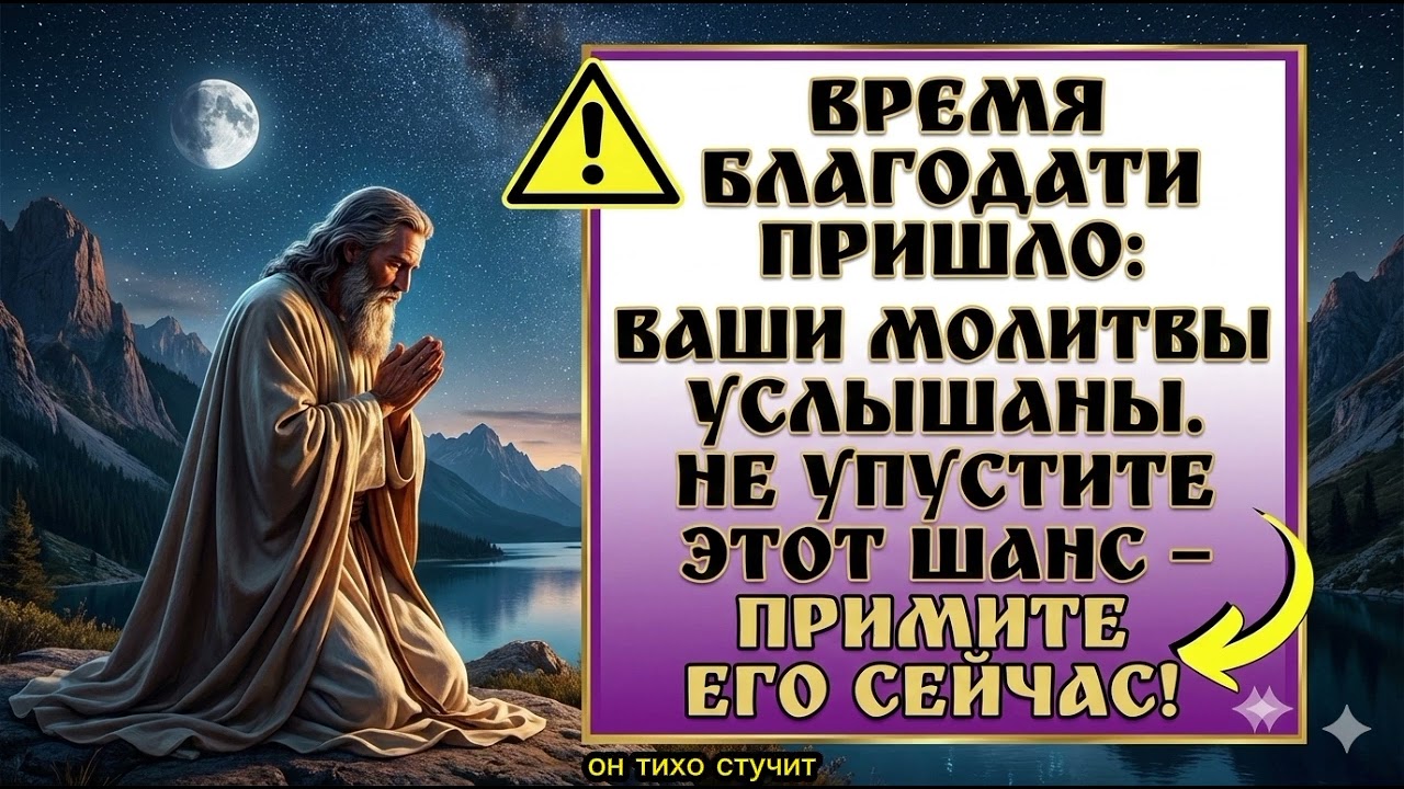ВРЕМЯ БЛАГОДАТИ ПРИШЛОВАШИ МОЛИТВЫ УСЛЫШАНЫНЕ УПУСТИТЕ ЭТОТ ШАНС —ПРИМИТЕ ДАР БОЖИЙ СЕЙЧАС