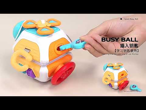 Монтессорі Розвиваюча Іграшка для дрібної моторики, пам'яті, Куб багатофункціональний, бізікуб, бізіборд, видео 1