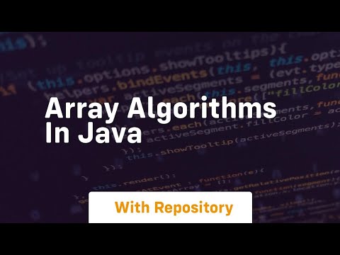 array algorithms in java