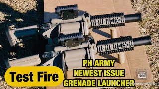 Philippine Army Test The Newly Issued Multiple Grenade Launcher
