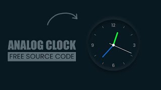 CSS Neumorphism Analog Clock UI Design  _  Javascript Clock  _ Coding With ROYAL TUTORIALS screenshot 2