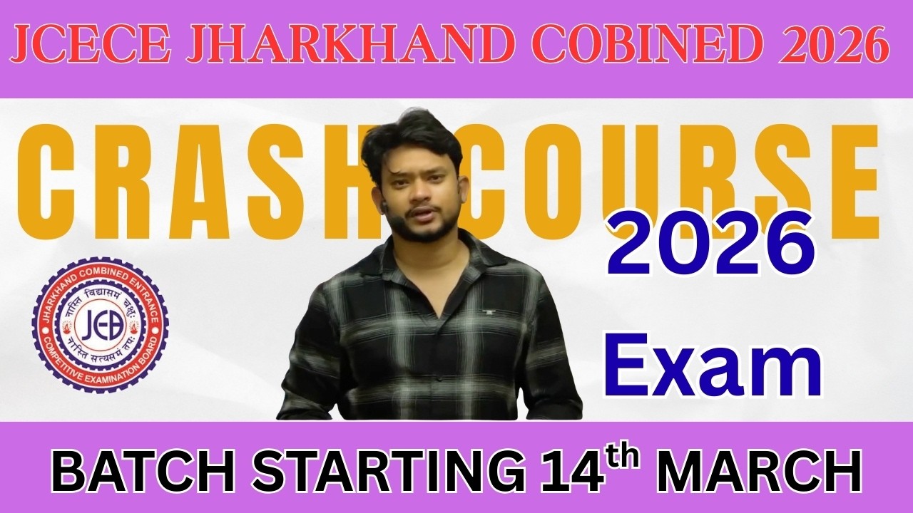 Crash Course for JCECE 2026 Preparation starting from 14th March ...