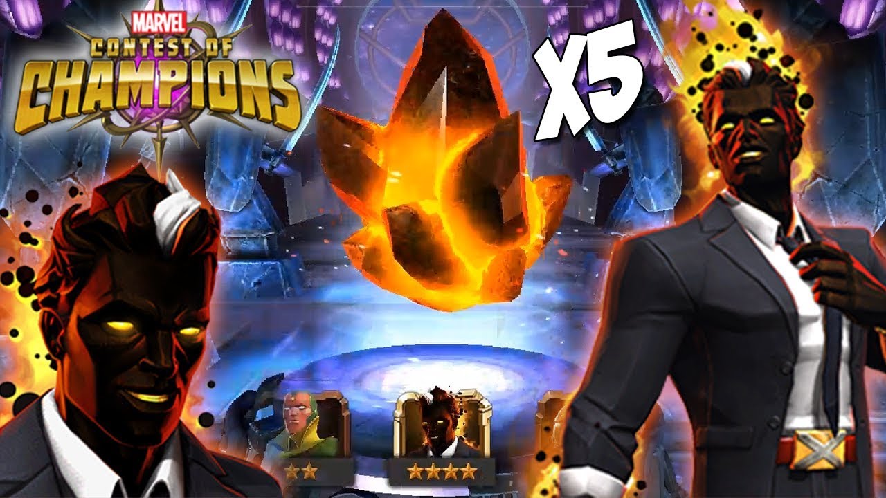 5x Citizen X Crystal Opening (Sunspot): Marvel Contest of Champions