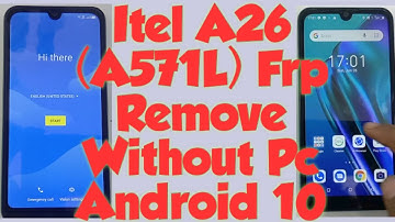 Itel a26 a571L Frp remove without pc how to remove Itel a571l Google account Without pc Android 10