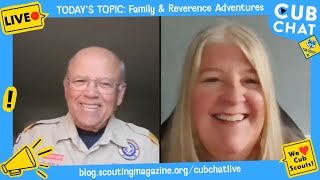 Family and Reverence Adventures Across Ranks
Every Cub Scout rank includes a Family & Reverence Adventure, a chance to strengthen values and family connections. In this week’s #CubChatLive, we’ll explore the requirements for these Adventures and share creative ideas to make them meaningful, memorable and fun.
Download the Family and Reverence Adventure passports:
https://blog.scoutingmagazine.org/wp-content/uploads/sites/2/2025/11/passports.pdf
Family and Reverence pack meeting resources:
https://www.scouting.org/programs/cub-scouts/leader-resources/pack-meeting-resources/family-reverence/
Past episodes of #CubChatLive:
https://blog.scoutingmagazine.org/cubchatlive/ Family and Reverence Adventures Across Ranks