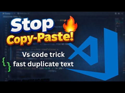 Copy-Paste is Old! Use This VS Code Shortcut (Alt + Shift + ↓)