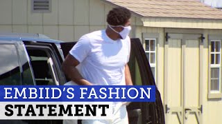 Embiid makes statement with hazmat suit | SportsNet Central | NBC Sports Philadelphia