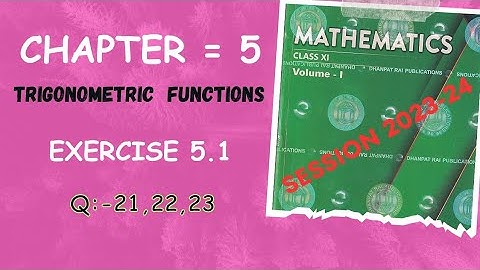Ex 5.1 Q21,22,23 RD Sharma Class 11 Maths | Chapter 5 Class 11 RD Sharma  | RD class 11 Ex 5.1