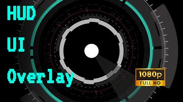 Bright Futuristic Circular HUD UI Overlay Animation | No Copyright Video