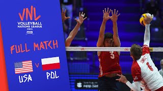 USA v Poland - Full Match - Final Round Pool B | Men's VNL 2018