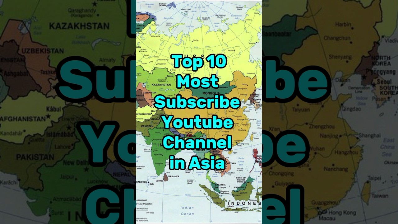 Top 10 Most subscribed youtube channels in asia  shorts  youtube