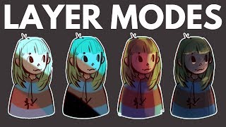 How to Use Layer Modes in Digital Art // Multiply, Overlay, etc.