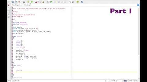 C++ Tutorial  for mac OS - Snake Game (Part 1/3)