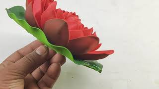 Red Floating Lotus Flower For Pool Decoration Fish Tank Decoration.