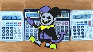 Deltarune The World Revolving jevils Theme Calculator Cover