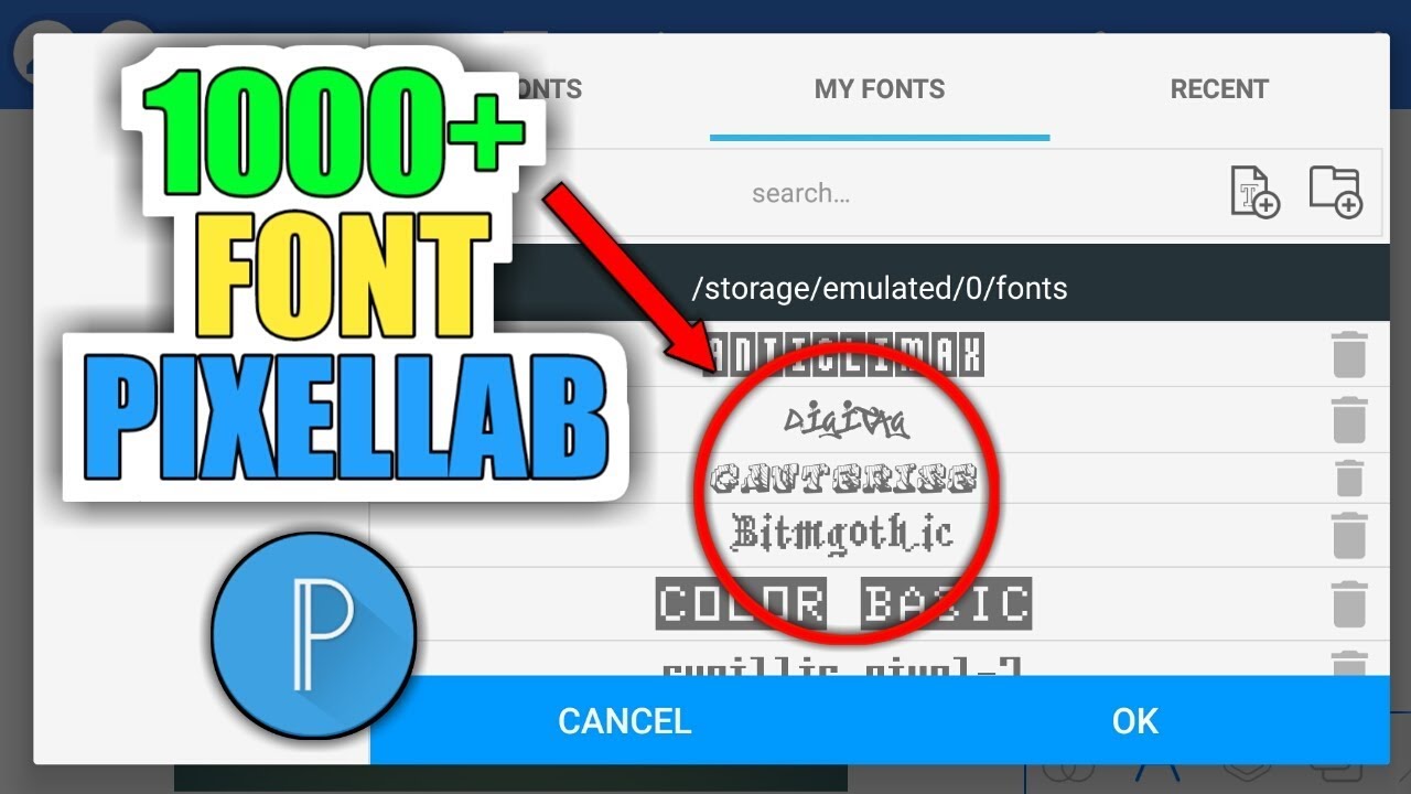 Cara Cepat Menambahkan Font Di Pixellab | 2019 - YouTube