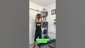 Elevação frontal com anilha- prof. Matheus Gomes #shorts