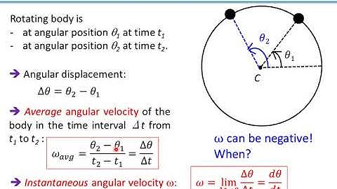 Kinematics of pure rotation (Rotation lecture 1/4)