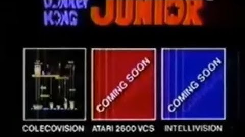 Donkey Kong Junior | Retro TV Commercial Ad | Atari Colecovision Intellivision Arcade