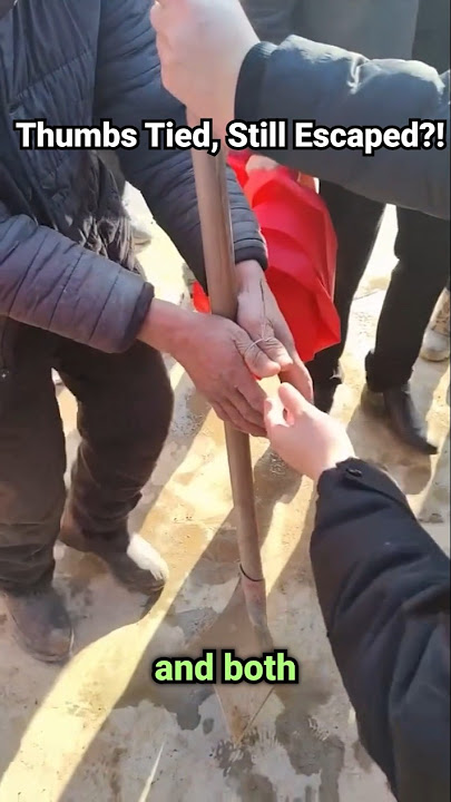 He Was Tied Up… But Escaped in Seconds 😯