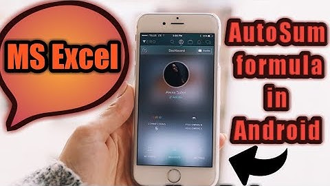 How to use sum formula in mobile excel | How to do AutoSum feature on mobile