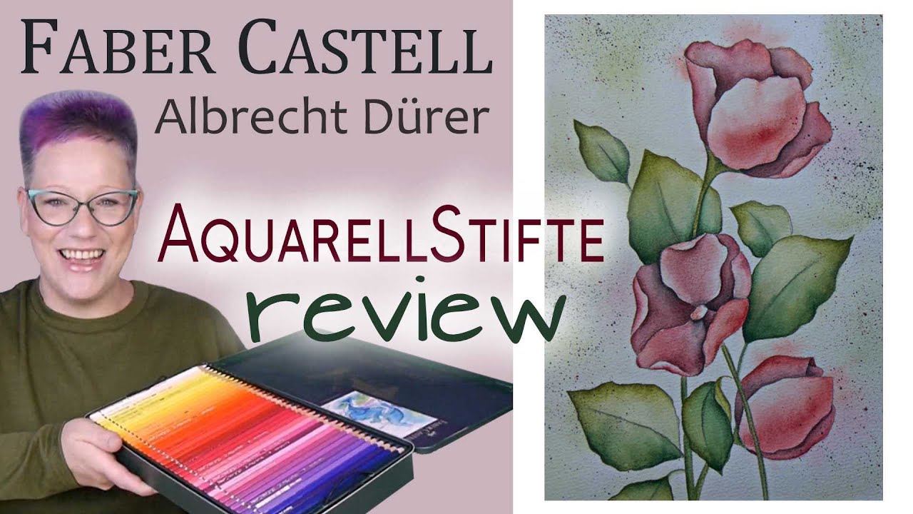 Künstler-Aquarellstifte🩷Albrecht Dürer/Faber Castell 120er🩷im Test - Unboxing _ Swatchen & Artwork