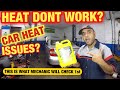 No heat CASE 1st thing mechanic check and charge you $200 why not do it urself