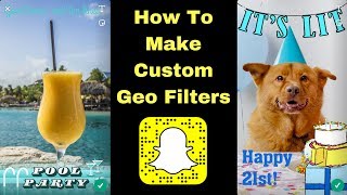 Snapchat: How to Create Custom Geo Filters! screenshot 3