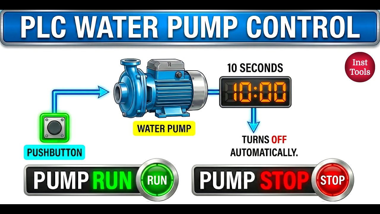 Simple PLC Project: Automatic Water Pump System
