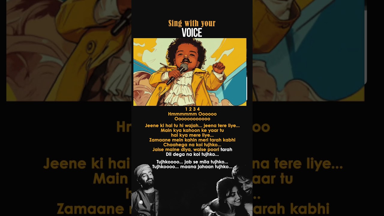 Tujhko - Unplugged Karaoke | Sing with your own voice