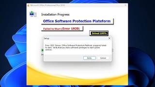 How to Fix Error 1920: Office Software Protection Platform Service Failed to Start (Office 2010)
