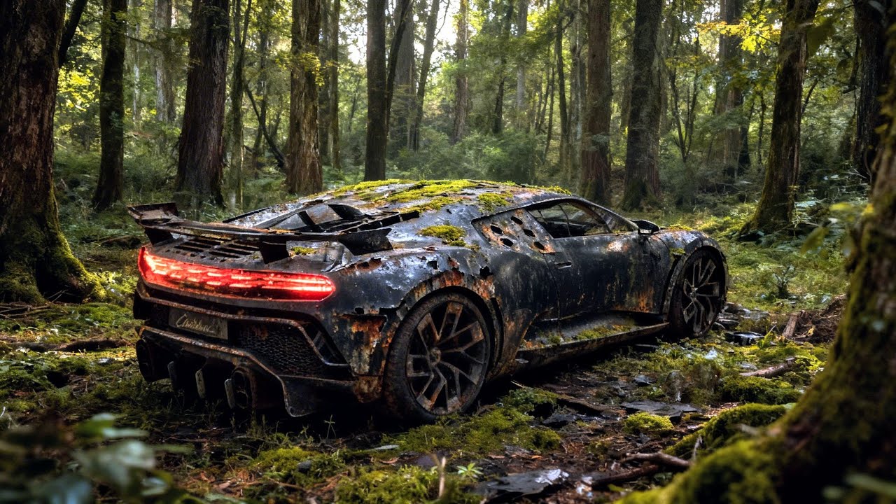 ASMR car restoration! Restoring a badly damaged Bugatti Centodieci to like new condition