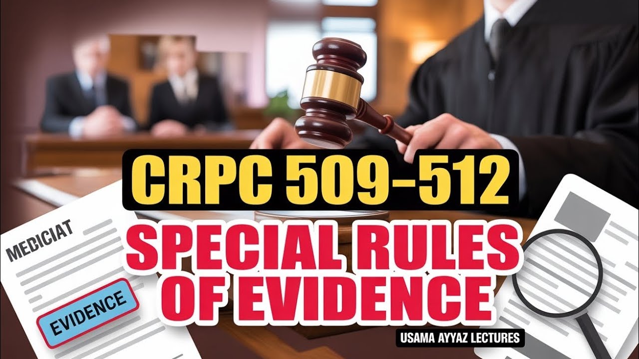 CrPC Sections 509–512 | Special Rules of Evidence & Proceeding in Absentia