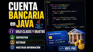 💰 Java POO: Cuenta Bancaria usando SOLO Clases y Objetos | Ejercicio 1