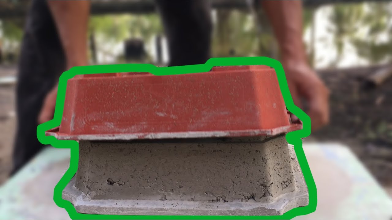 DIY Pots Beautiful At Home | Techniques Molded Pots Cement For Beginner