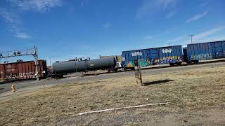 UP MM 5174, SD70ACE 8754 & SD70M 4327 Hutch Depot 3/24/22