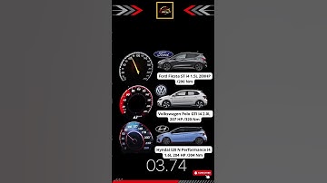 Thumbnail of 🔥Ford Fiesta ST 200 HP vs VW Polo VI GTI 207 HP vs HYUNDAI i20 N Performance 204 HP #acceleration
