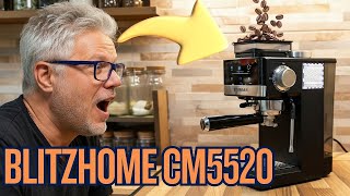 Coffee Machine with Conical Burr Grinder for ~$150 | BlitzHome CM5520 Review