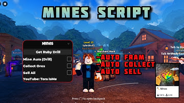 [NO KEY] Mines Script - Free Robux Items | Mine Aura | Collect Orbs | Auto Sell | More!!