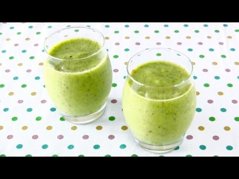 green-smoothie-(enzyme-rich-drink-recipe-to-lose-weight)-グリーンスムージー-(酵素ドリンク-ダイエットレシピ)