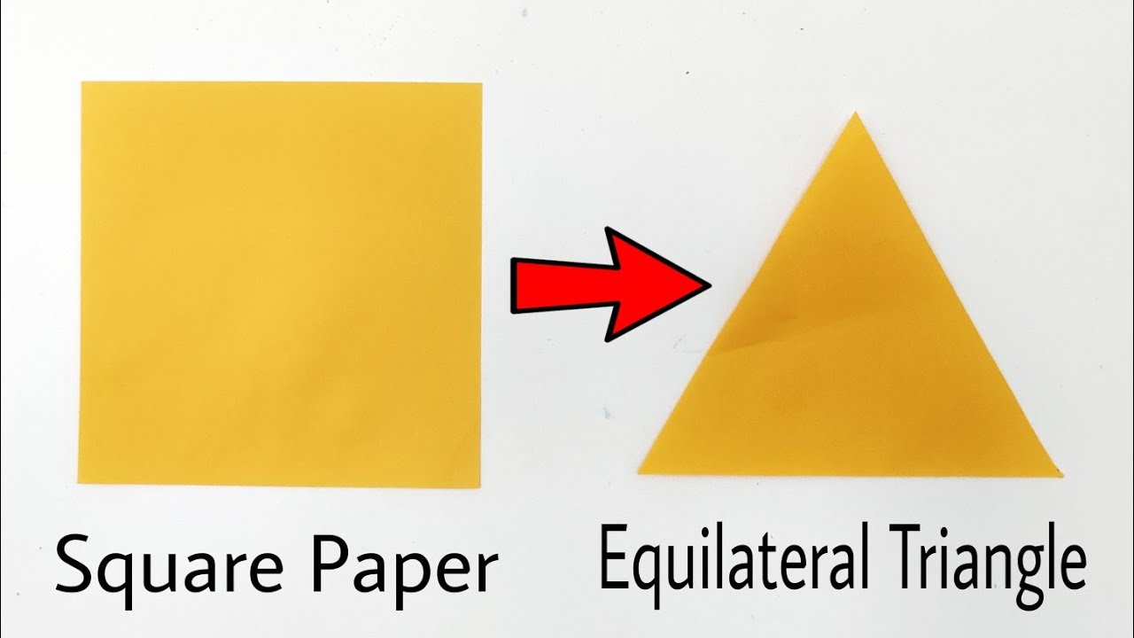 How To Cut A Triangle Out Of Paper