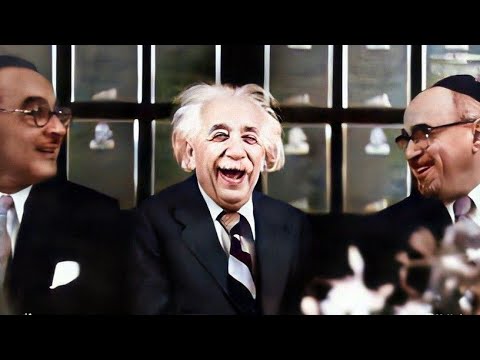 Albert Einstein in funny mood | Albert Einstein Real Video