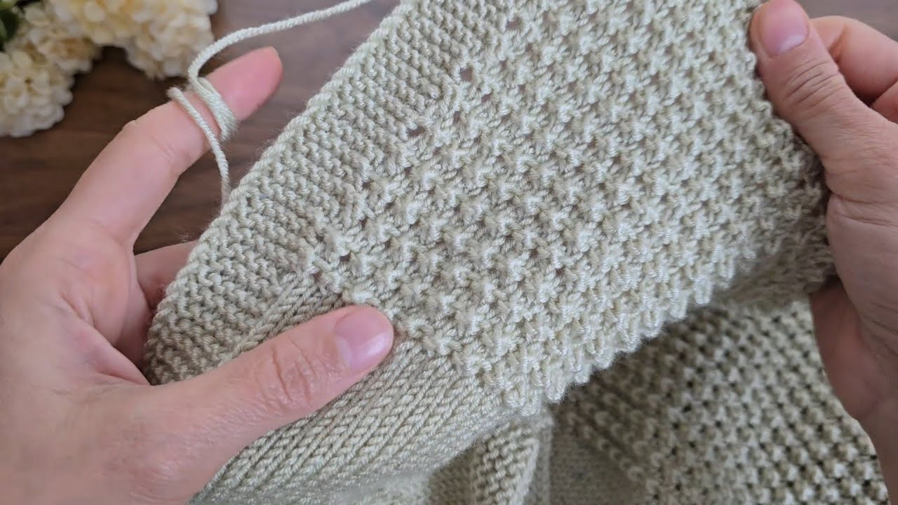 Я связала детский жилет из клубка пряжи, и это было потрясающе ✅️ Детский жилет, начиная с воротника