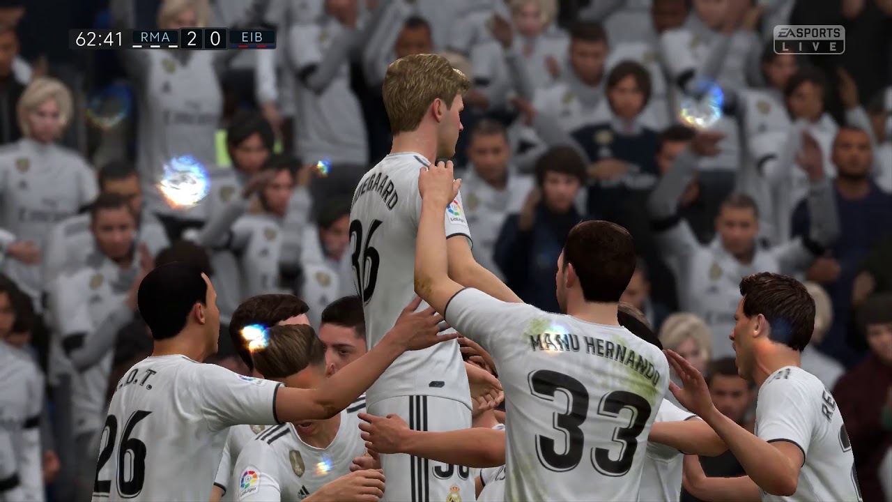 Martin Ødegaard goal (Real Madrid vs Eibar) - FIFA 19 Highlights