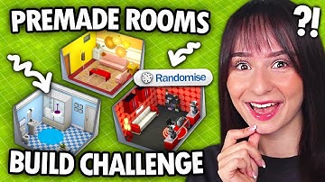 I renovate PREMADE ROOMS to build a house in The Sims 4!