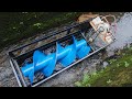 Mini hydroelectric with screw turbine system. Free electrical energy science project